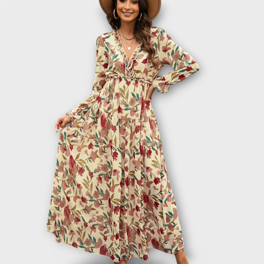 LILA – Rochie Maxi Grădina Ascunsă