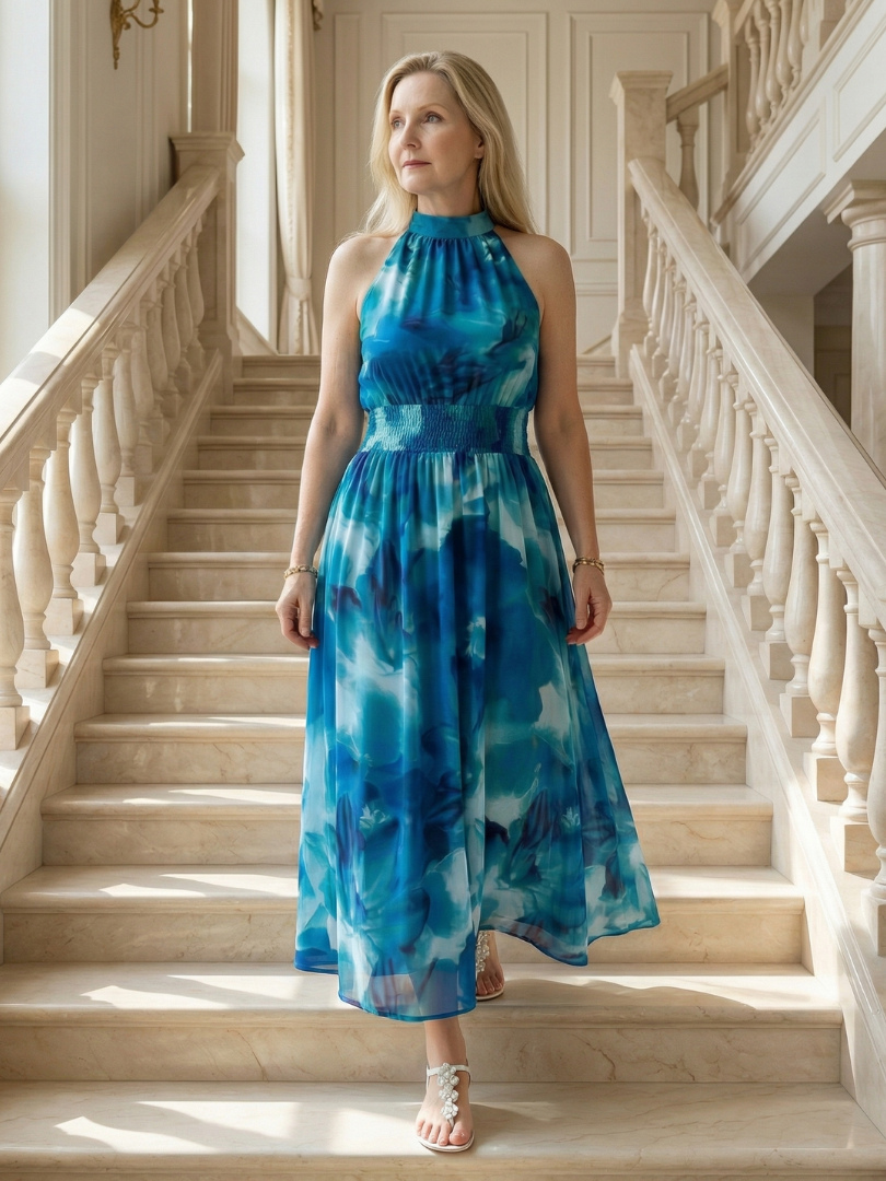 Teodora | Rochie Midi Halter