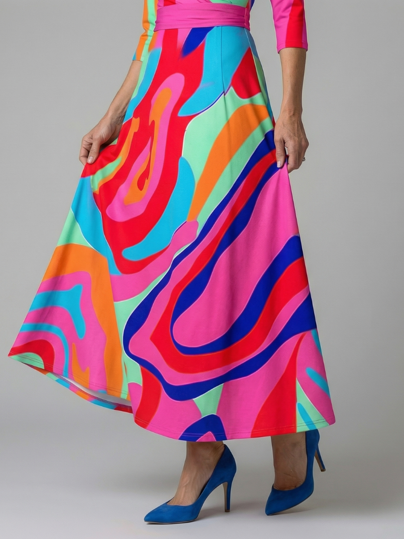 Simona | Rochie Midi cu Decolteu în Cruciș