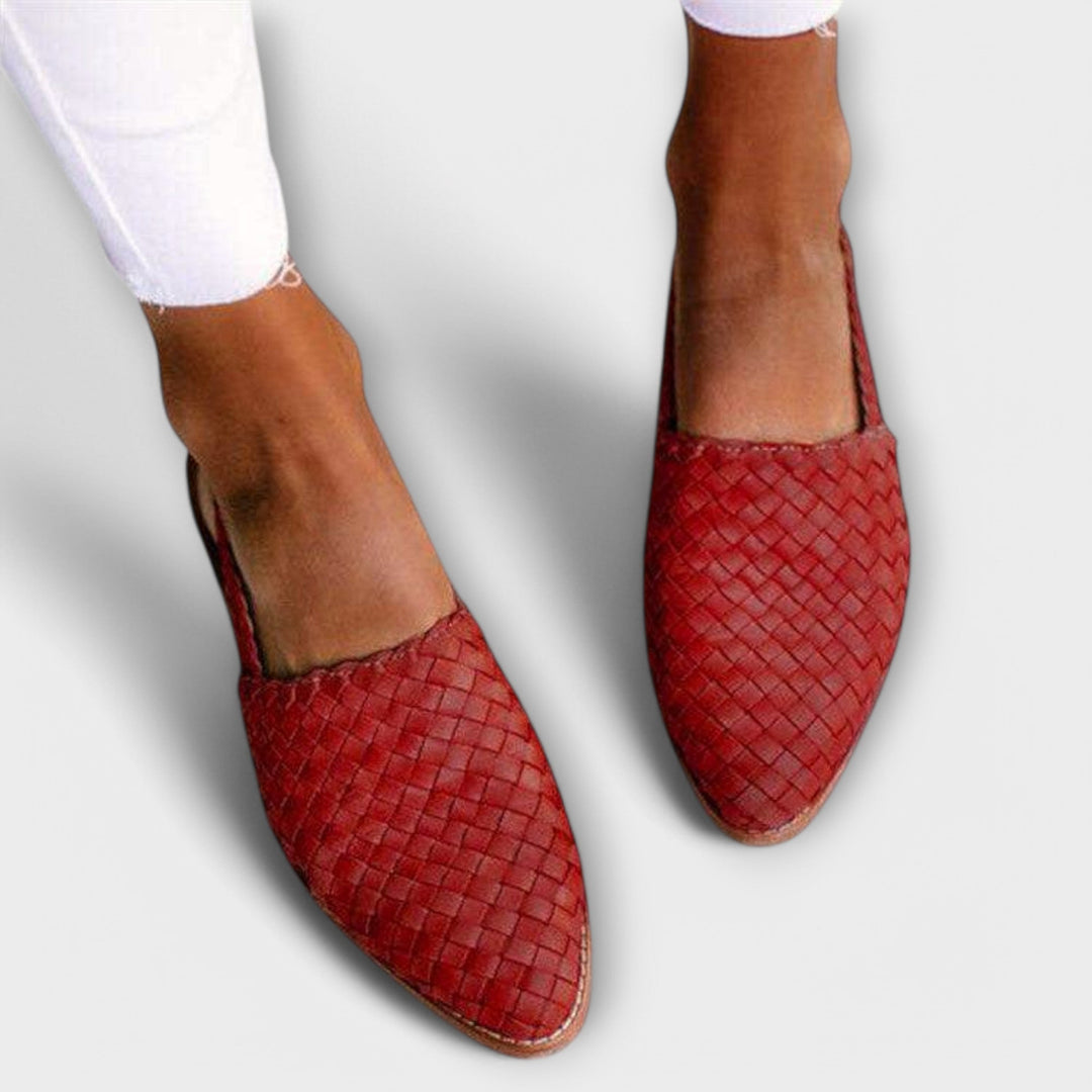 Valentina | Mocasini Țesuți Manual Eleganți