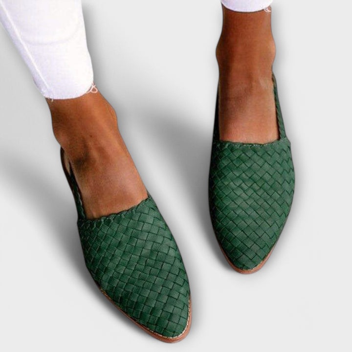Valentina | Mocasini Țesuți Manual Eleganți