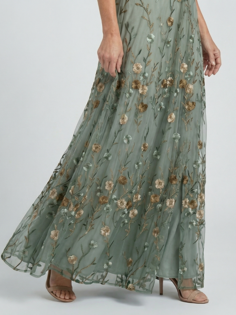 Andreea | Rochie Maxi Halter Florală