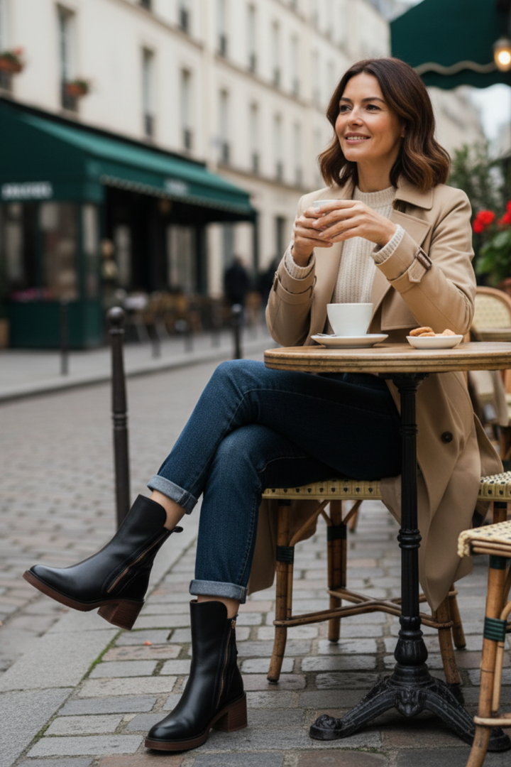 Ramona | Botine Garciela Elegante Piele