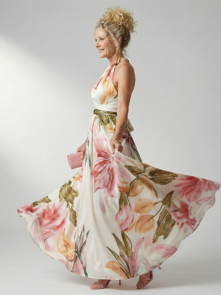 Ioana | Rochie Maxi Cu Flori