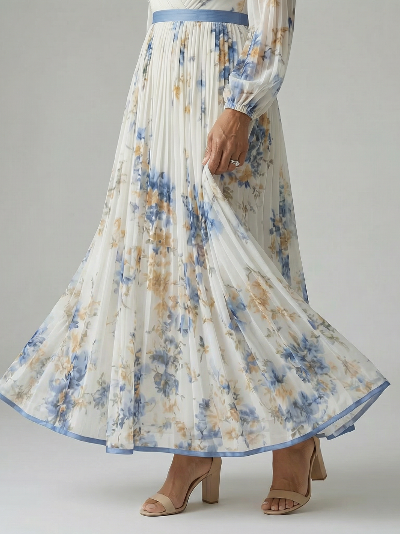Raluca | Rochie Midi Drapată Plisată