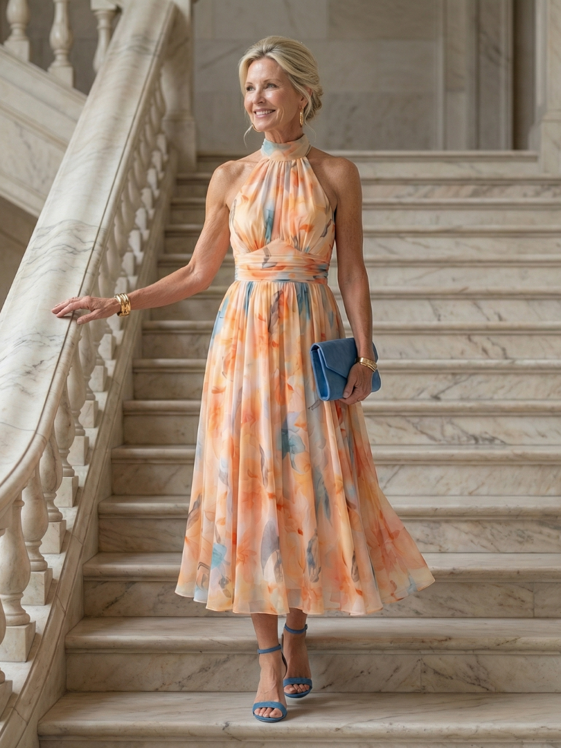 Florentina | Rochie Midi Halter