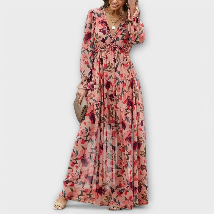 LILA – Rochie Maxi Grădina Ascunsă