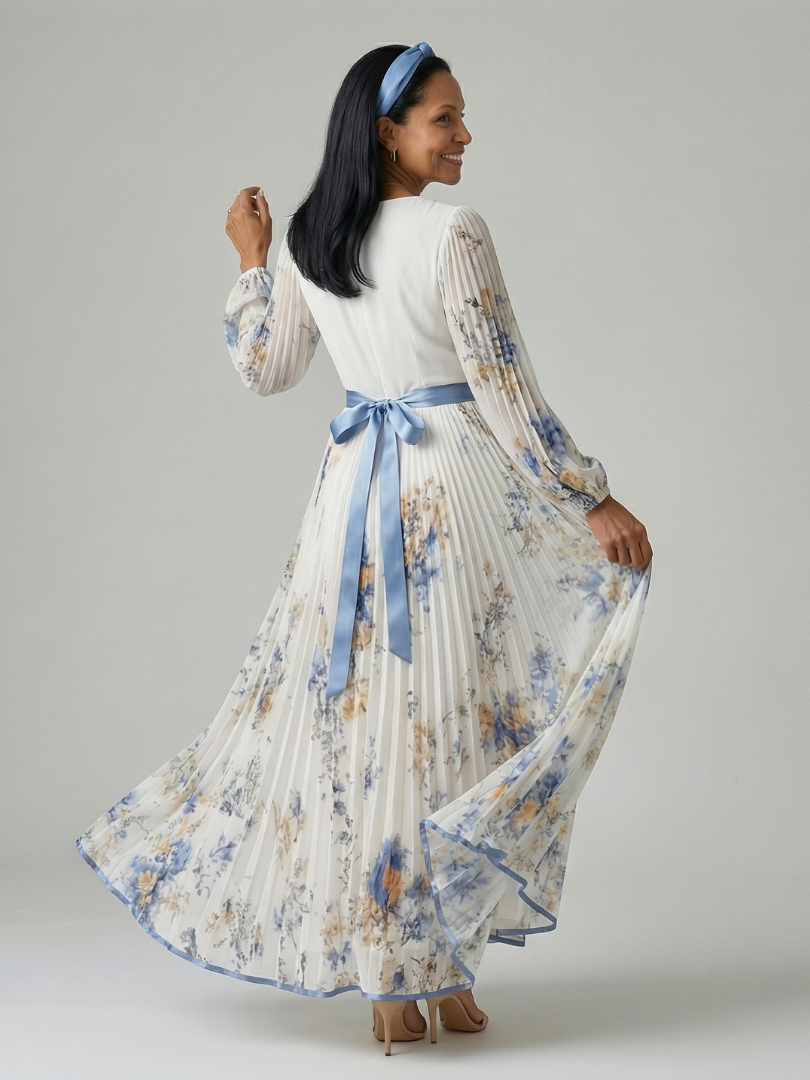 Raluca | Rochie Midi Drapată Plisată