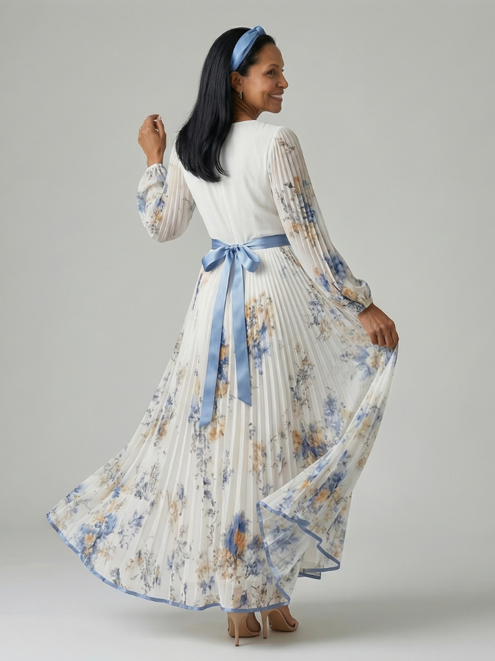 Raluca | Rochie Midi Drapată Plisată