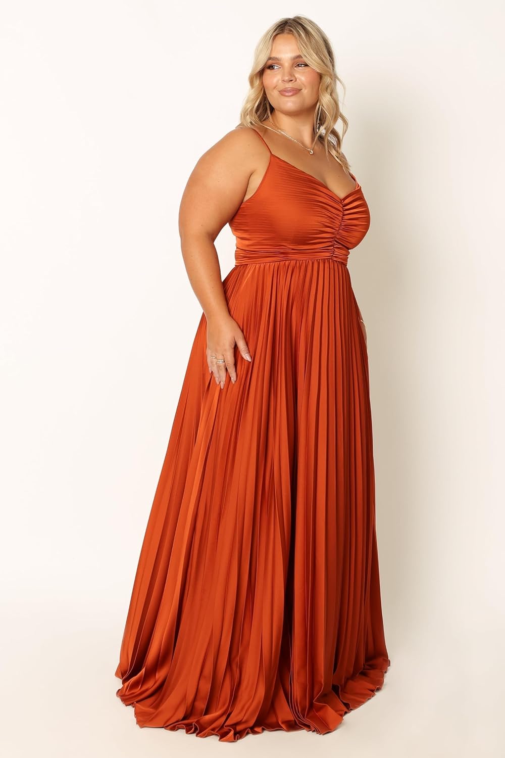 GRANT – FORMAL MIDI PLEATED DRESS