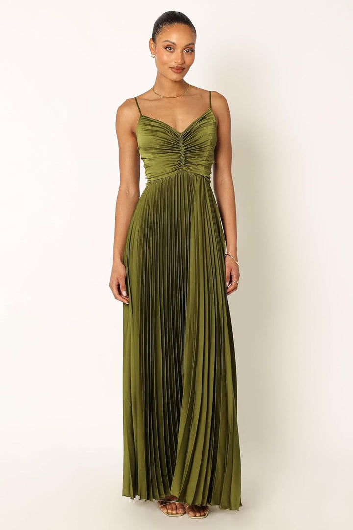 GRANT – FORMAL MIDI PLEATED DRESS