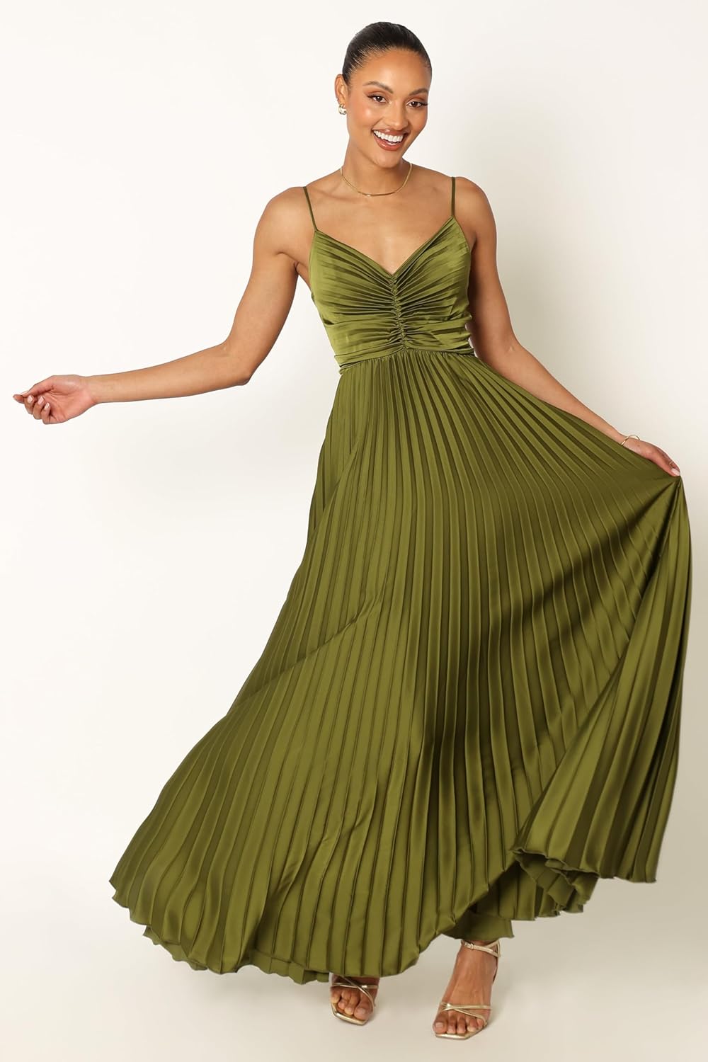GRANT – FORMAL MIDI PLEATED DRESS