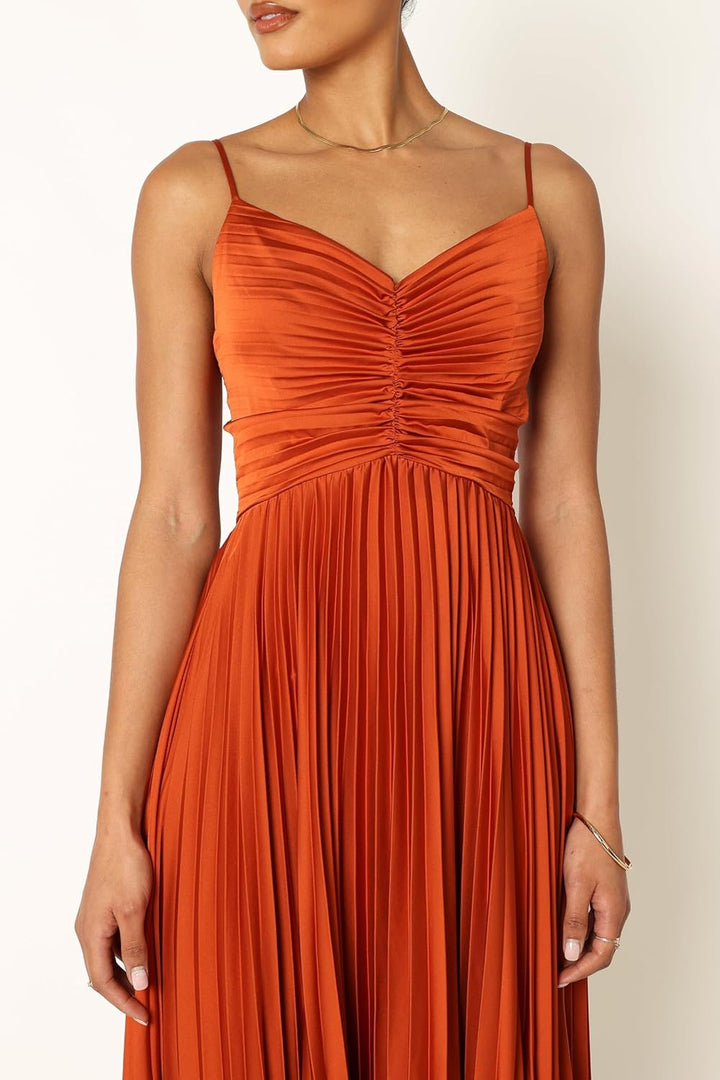 GRANT – FORMAL MIDI PLEATED DRESS
