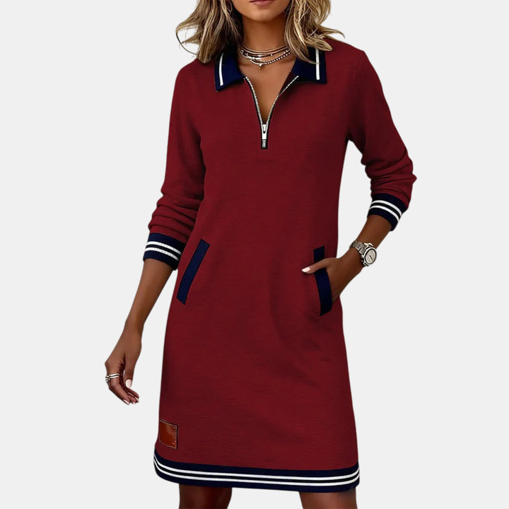 Oana | Rochie Elegantă cu Mâneci Lungi