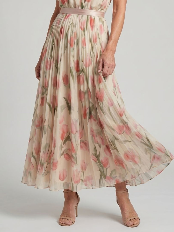 Nicoleta | Rochie Midi Halter Florală