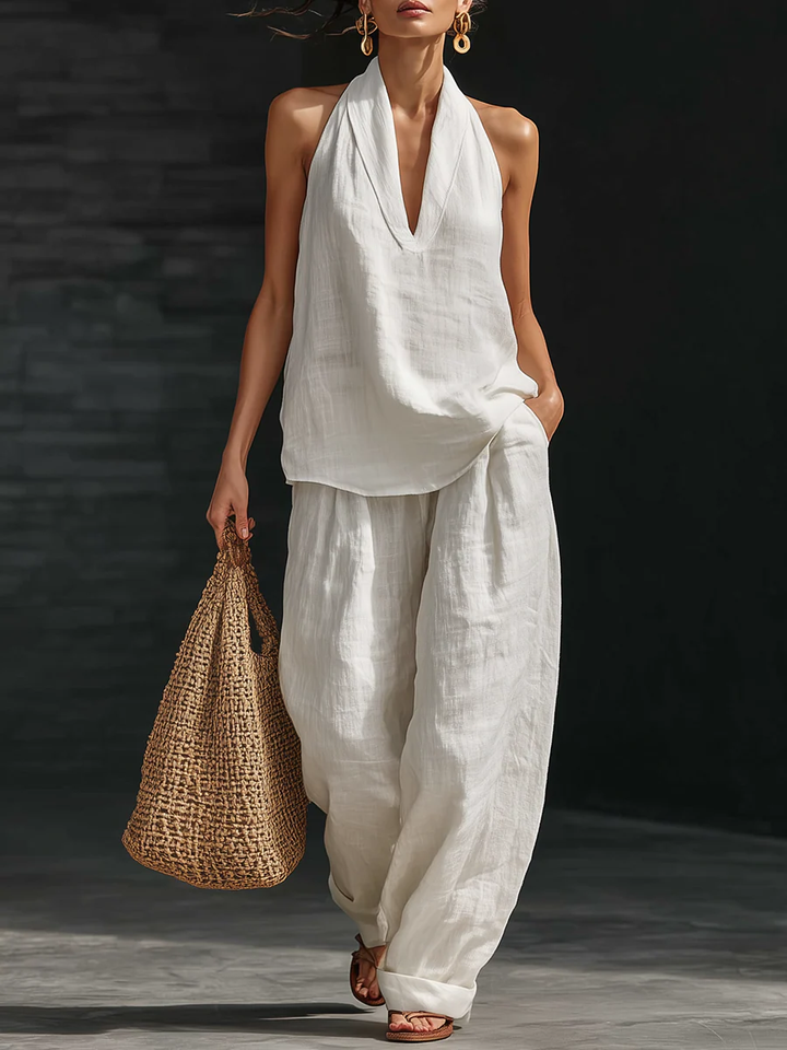 Stefania | Bluză Minimalistă fără Mâneci