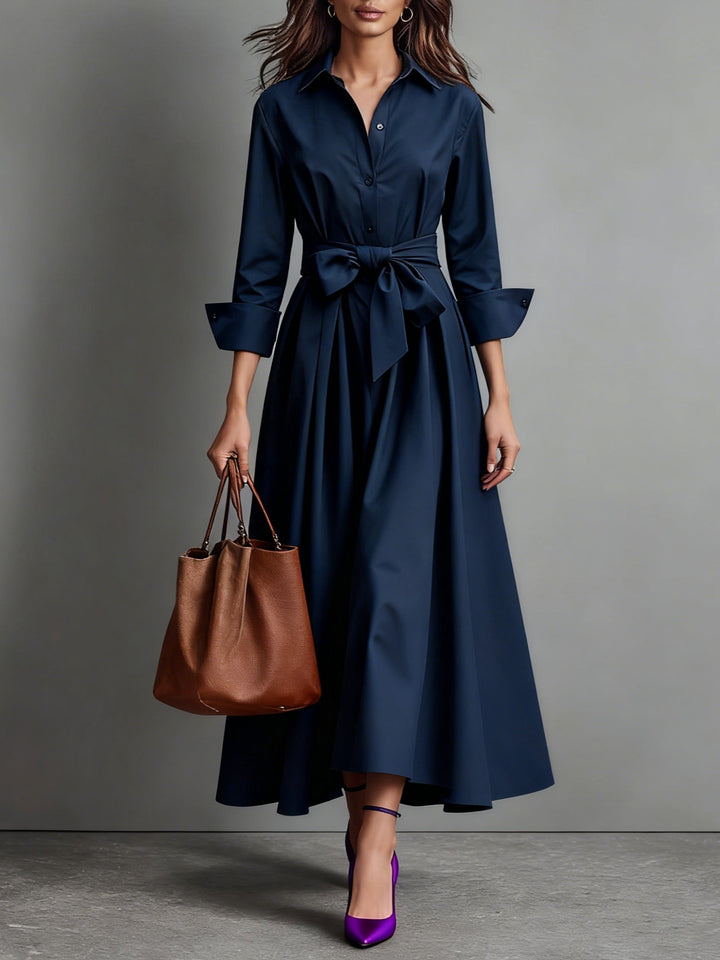Florentina | Rochie Maxi Elegantă Fundă