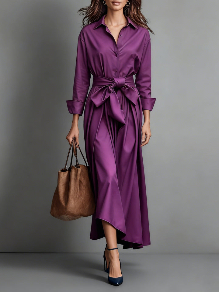 Florentina | Rochie Maxi Elegantă Fundă