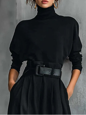 Simona | Compleu Negru Atemporal Elegant