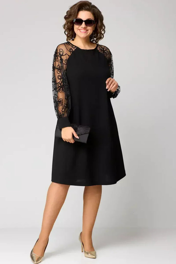 Iulia Dress | Elegant Black Lace