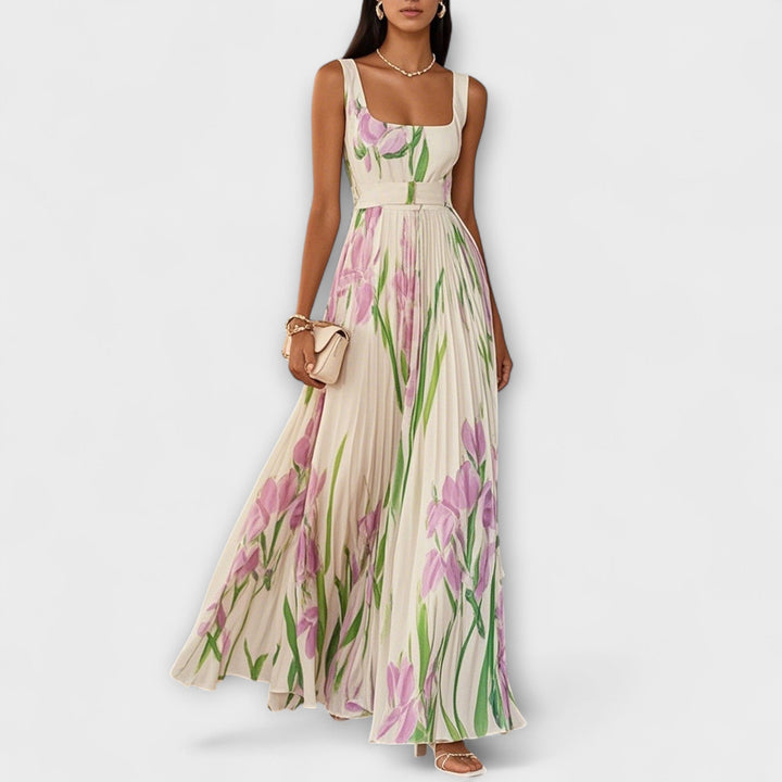 SOFIA – Rochie Maxi Elegantă cu Flori