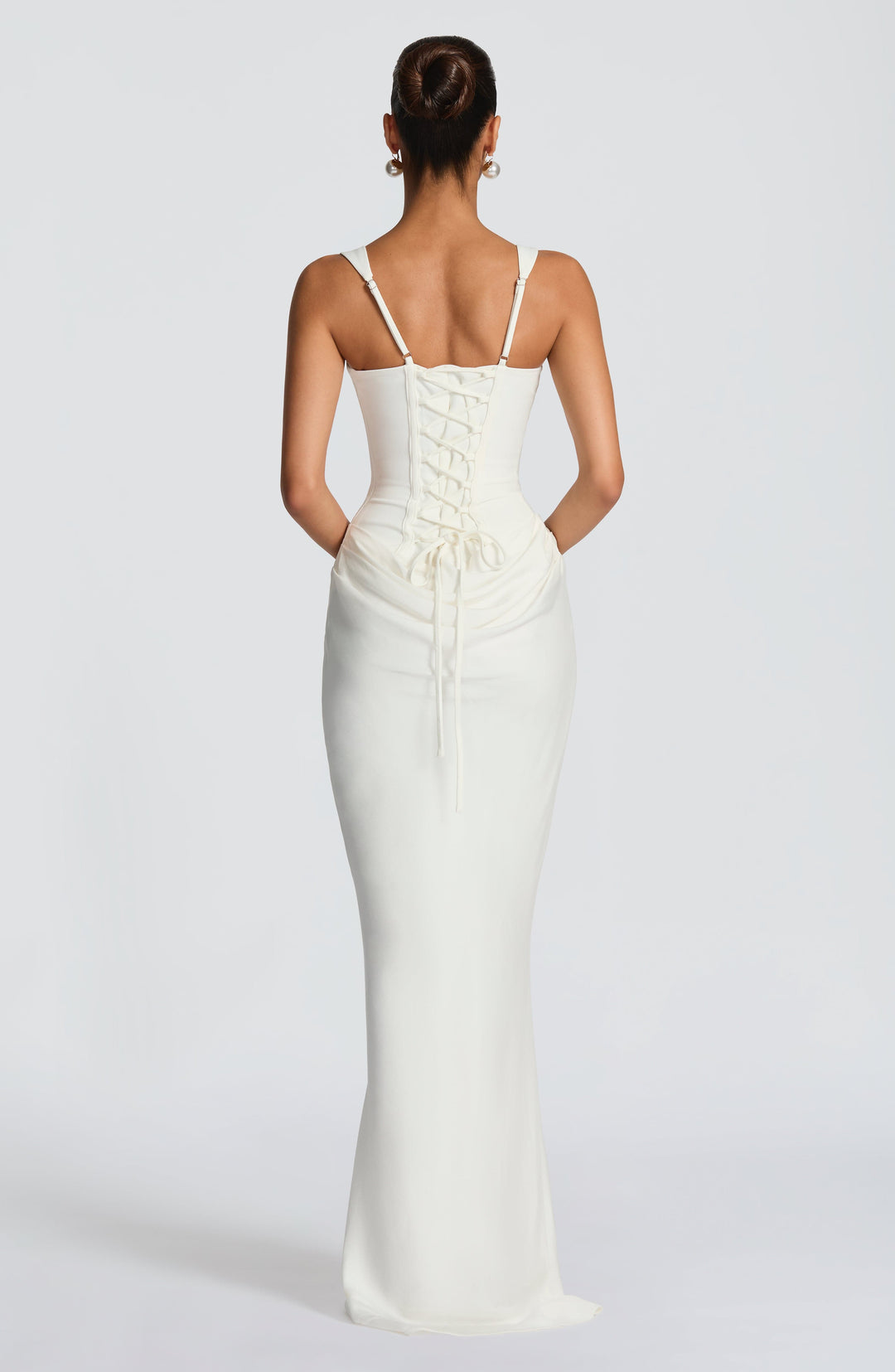 Daria ❘ Rochie maxi cu decolteu în formă pătrată