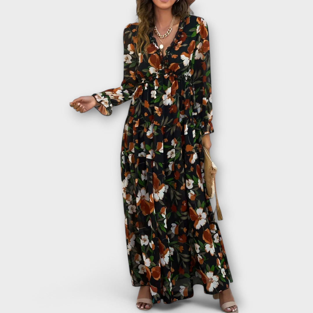 LILA – Rochie Maxi Grădina Ascunsă