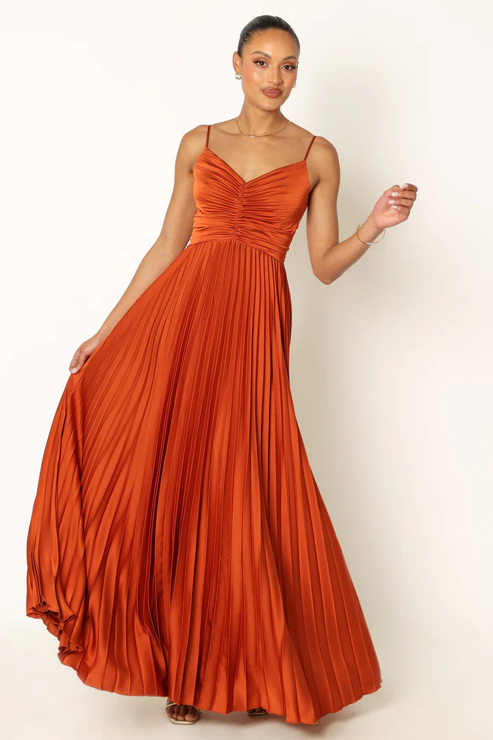 GRANT – FORMAL MIDI PLEATED DRESS