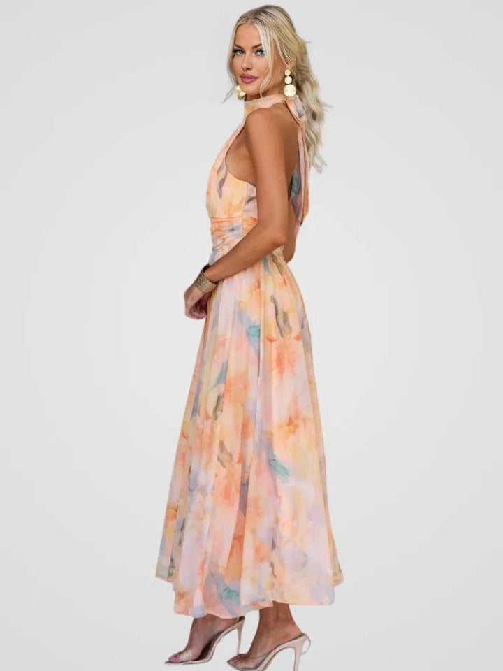 Leana | Rochie Midi cu Flori